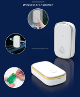 Système d'appel d'urgence sans fil pour personnes âgées Pager Home DC type C port AAA Battery Doorbell