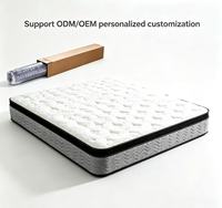 Matelas de luxe 5 étoiles pour hôtel, matelas de massage, matelas à ressorts ensachés et mousse à mémoire de forme, compressé et roulé, tailles King, Queen, Double