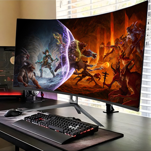 Moniteurs de Jeu Professionnels Incurvés sans Bordures 4K de 27/34 Pouces, Moniteurs LCD de Bureau OEM 1800R Rebekah, Vente en Gros Usine - Product Image 3