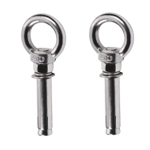 Perno de expansión con hombro, de alta resistencia, galvanizado, de acero inoxidable, anclaje para hormigón, forjado, para construcción y elevación, 250 lb - Product Image 1