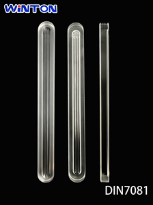 <span class=keywords><strong>Vetro</strong></span> di Ispezione WINTON a Due Tendini (Tre Scanalature) in Borosilicato 3.3 Standard Europeo - Product Image 5