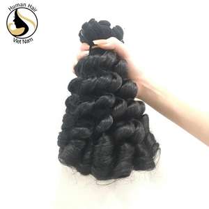 Nuevo fabricante disponible, puede ser blanqueado, virgen teñida, Pelo Rizado profundo suelto con cabello humano 100% virgen de Vietnam - Product Image 3