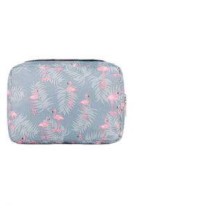 Bolsa de maquillaje cosmético con estampado de flores bonito personalizado de fabricantes de muestras gratis, neceser colgante de viaje para niñas y mujeres - Product Image 6