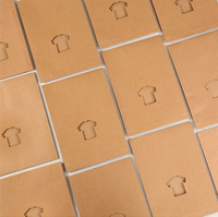 Eco personnalisé t shirt boîte d'emballage paquet papier kraft t-shirt boîte d'emballage enveloppe document pochette forme pour t-shirt vêtements