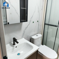 Maison conteneur extensible RELYANCE 20FT entièrement meublée, couleurs et aménagements personnalisables, utilisation hôtel/villa, design moderne mi-siècle