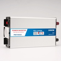 Onduleur Pretiosus 1KW 1000Watt 1000W 12/24/48V DC à AC 100/110/120/220/230 V Onduleur UPS à onde sinusoïdale pure avec chargeur