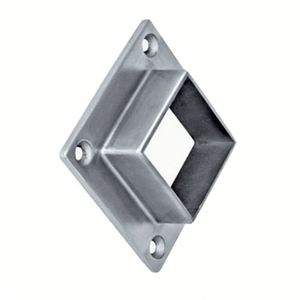 Connecteurs de main courante en acier inoxydable 304, raccords de rail à bride pour tubes carrés et ronds, utilisation intérieure et extérieure - Product Image 3