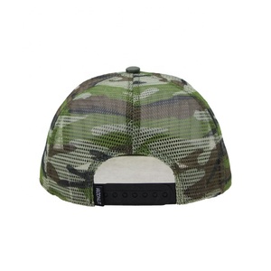 Tùy chỉnh lưới Mũ ngụy trang Mũ vành phẳng Snapback cap - Product Image 4