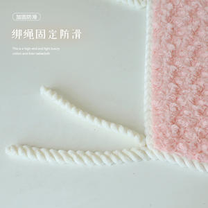 Cojín de Asiento Redondo de Terciopelo Rosa SKHair-Free, Almohadilla Gruesa para Glúteos, para Oficina, Hogar, Estudiantes, Verano 2025 - Product Image 2