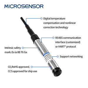 MICROSENSOR MPM489WZ4 Sonda de Nivel Sumergible Personalizada de 17 mm de Diámetro, Precisión del 0.5%, Material SS316L, 1 Año de Garantía para Integra - Product Image 3