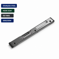 Plaque de fixation longue en acier inoxydable moderne sans rainure pour cadre de fenêtre/porte en aluminium, pièce de rechange de quincaillerie