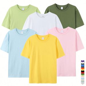 ออกแบบเสื้อยืดคอกลมผ้าฝ้าย 100% สำหรับงานพิมพ์ลายด้วยความร้อน ชุดยูนิฟอร์มเปล่าสำหรับของขวัญ โฆษณา โปรโมชั่น เสื้อยืดเรียบๆ แบบ unisex - Product Image 5