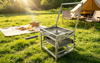 Machine à griller rotative, support de barbecue rotatif, support de barbecue à retourner