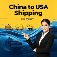 Solution complète de fret maritime tout-en-un avec expédition LCL+Express DDP taxes et livraison incluses pour FBA de Chine vers les États-Unis