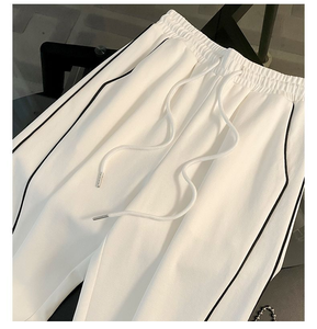 Completo Sportivo da Donna Taglie Forti con Colletto Rovesciato e Zip, Maniche Lunghe e <span class=keywords><strong>Pantaloni</strong></span> a Gamba Larga, <span class=keywords><strong>Outfit</strong></span> Casual da Jogging - Product Image 5