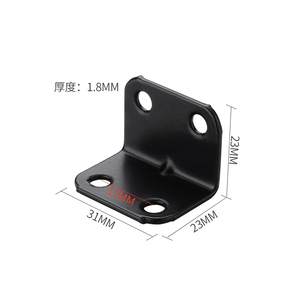 Équerres d'angle en acier inoxydable de 3,0 mm d'épaisseur, robustes, en forme de L, pour meubles, armoires, tables, chaises, supports d'étagères - Product Image 3
