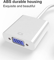 Convertisseur de câble SYONG HD 1080P HDMI vers VGA avec audio 3,5 mm 1920*1080 60Hz Adaptateur convertisseur HDMI mâle vers VGA femelle