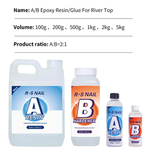 R S Móng Tay Nhà Máy Trực Tiếp Bán Dễ Dàng Trộn 2:1 AB <span class=keywords><strong>Epoxy</strong></span> Nhựa Pha Lê Rõ Ràng Keo <span class=keywords><strong>Epoxy</strong></span> Nhựa Dính Làm Nhựa Sông Bảng - Product Image 6