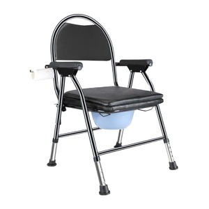 Chaise de toilette en acier au carbone, taille standard, siège et cuvette épaissis antidérapants pour personnes âgées, enceintes et handicapées - Product Image 1