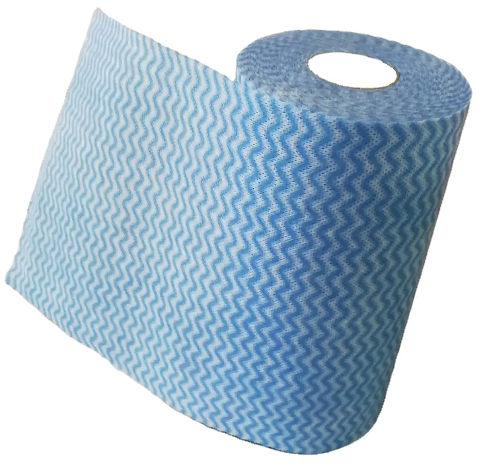 Factory super absorbent heavy duty spunlace non woven wipe perforated rolls