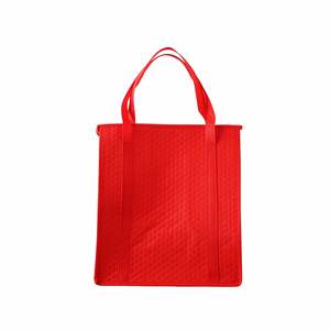 Sac isotherme personnalisé X418 pour livraison de repas, sac thermique réutilisable, imperméable, en non-tissé, avec doublure en aluminium pour courses - Product Image 4