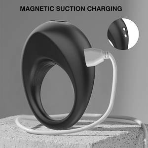 Neues Design Penis Ring Hahn vergrößerung Produkt verzögerung Ejakulation Sexspielzeug 10 Modus Vibrierender Cockring für Männer - Product Image 5
