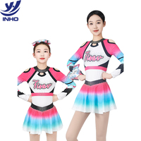 Tenues de cheerleading pour filles et adultes, sur mesure, pour compétitions rythmiques, avec strass scintillants, en spandex à séchage rapide, logo personnalisé, OEM