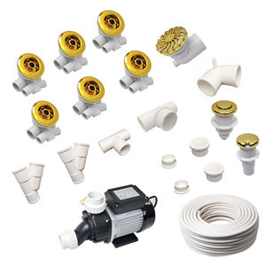 Boquilla cromada ultrafina ABS moderna, 12 chorros para masaje de hidromasaje DIY, <span class=keywords><strong>bañera</strong></span> independiente portátil, capacidad de 20gal, uso en interiores - Product Image 1