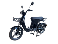 Trottinette électrique noire 48V 60V, vélo électrique de banlieue, pneu tubeless, mobilité urbaine