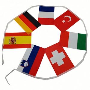 Guirnaldas de Banderas Personalizadas al por Mayor para Decoración de Celebraciones, Eventos Deportivos de Fútbol 2026, Países Europeos - Product Image 3