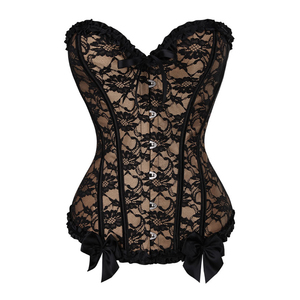 Precio de fábrica al por mayor de talla grande con cordones <span class=keywords><strong>Sexy</strong></span> Bustier Corset Top para mujer - Product Image 5