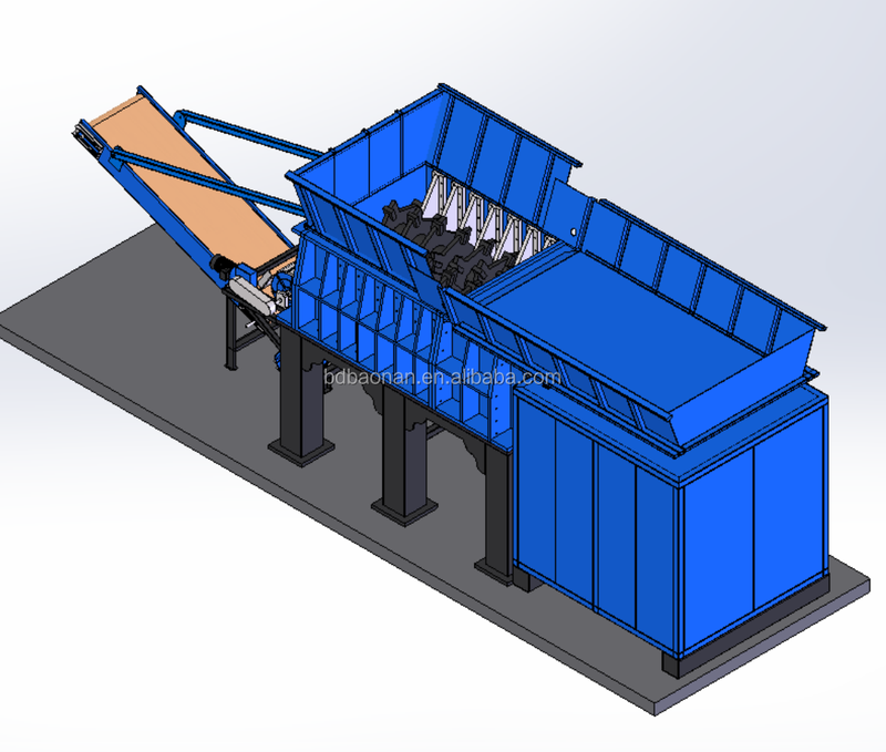 Waste Clothes Textile Recycling Machinery Shredding
