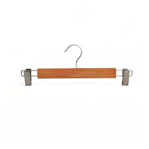 Profession Design Natural Color Hotel Wooden Hanger Suit Hangers And Pants Clips For Home