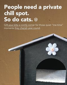 Maison pour chat en feutre acoustique personnalisable, lit pour chat modulaire à faire soi-même, cachette pour chats d'intérieur, abri insonorisé pour animaux de compagnie avec fleur décorative - Product Image 2