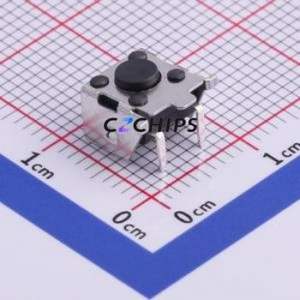 TS-1037-A1B3-D2 Tactile Switch SMD,6x6mm Switch Single Pole Single Throw Round Button Horizontal Mount 6mm - Product Image 1