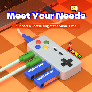 Office Gadgets Game Console Usb Hub Desktop <strong>Computer</strong> Docking Station <strong>Data</strong> Transfer 4 Port <strong>Type</strong> C USB HUB - Product Image 4