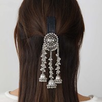 Broche pour femme en alliage de zinc, faite à la main, best-seller transfrontalier, style ethnique indien vintage, à la mode, utilisable comme pince à cheveux ou coiffe