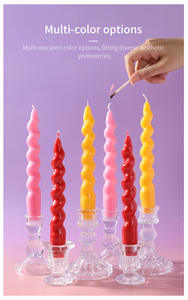 เทียนแท่งเกลียวแบบแพ็คคู่ GL Wholesale สำหรับงานแต่งงาน งานเลี้ยงอาหารค่ำ เทียนทรงกระบอกแบบเผาไหม้นาน ชุดเทียนสำหรับทุกฤดูกาล ของขวัญสำหรับตกแต่งบ้าน - Product Image 3