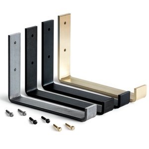 <span class=keywords><strong>Support</strong></span> d'étagère en métal en forme de L, <span class=keywords><strong>support</strong></span> d'étagère en fer industriel, <span class=keywords><strong>support</strong></span> d'angle droit, <span class=keywords><strong>support</strong></span> d'étagères murales flottantes - Product Image 2