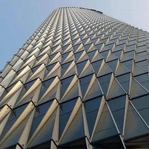 Cubierta Curva Prefabricada de Aluminio para Estaciones de Metro y Gasolineras de Ferrocarriles de Alta Velocidad Modernos, Estructura de Tubos y Armadura - Product Image 1