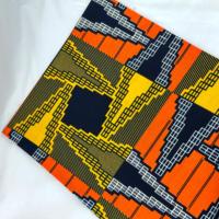 Venta al por mayor 100% algodón orgánico cera real doble impresión Ankara tela 6 yardas transpirable 120gsm estilo liso tejido para bolsos para niños