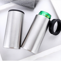 Thermos isotherme personnalisé en acier inoxydable à double paroi de 12 oz, mini-gobelet de voiture pour canettes de soda et de bière