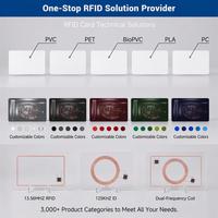 Autocollant NFC RFID pour téléphone 13,56 MHz, autocollant adhésif anti-métal pour carte, compatible avec lecteur d'accès sur smartphone