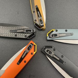 Mini couteau pliant Iridium Dura Lock avec lame en acier inoxydable 8cr18Mov, dos droit, manche en alliage d'aluminium personnalisable OEM pour - Product Image 6