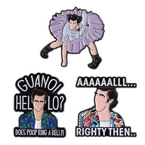 Pin in lega di zinco nero nichel placcato TV e <span class=keywords><strong>Film</strong></span> personaggio Detective smalto Pin-regalo per gli appassionati di cinema e gli amici - Product Image 6