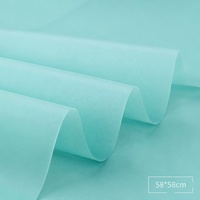 Papier de soie crêpé imperméable imprimé sur mesure, simple face, enduit de PVC, emballage cadeau spécial pour l'emballage floral