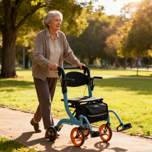 高齢者の日常移動のためのインテリジェントアルミ製電動歩行器、折りたたみ式電動歩行器 - Product Image 5