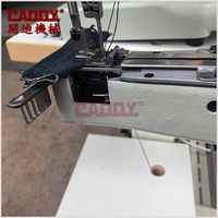 Machine à coudre à bras courbé à double aiguille haute vitesse CADDY 9280 pour cuir moyen à lourd et vêtements, machine à coudre les côtés des pièces.