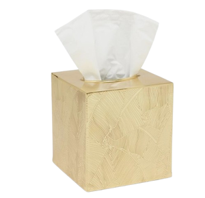 Boîte à mouchoirs en métal poli or Restaurant Bar Home Kitchen Tissue Boxes Holder Dinnerware Table Decoration & Accessories - Product Image 5