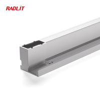 Luminaire encastré moderne de type L, en aluminium, avec abat-jour en plastique LED, éclairage encastré écologique, installation facile, Ra90, poli